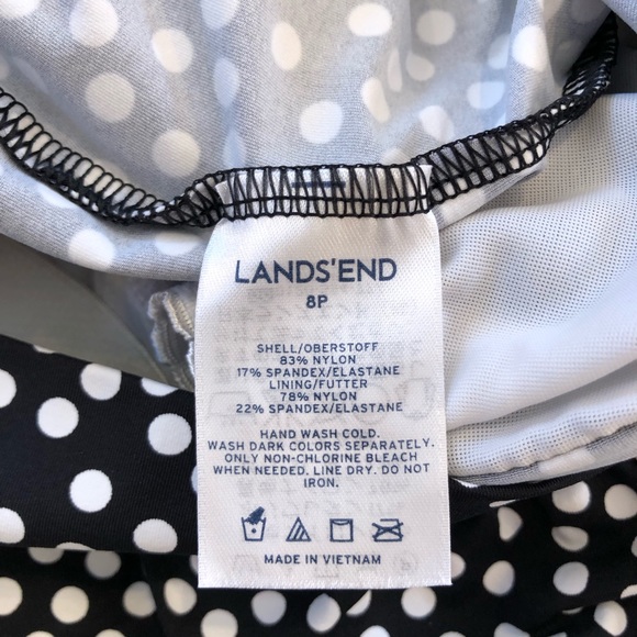 Lands End Women’s Tankini Bathing Suit Swimsuit Size Petite Medium (8P) - Picture 9 of 11